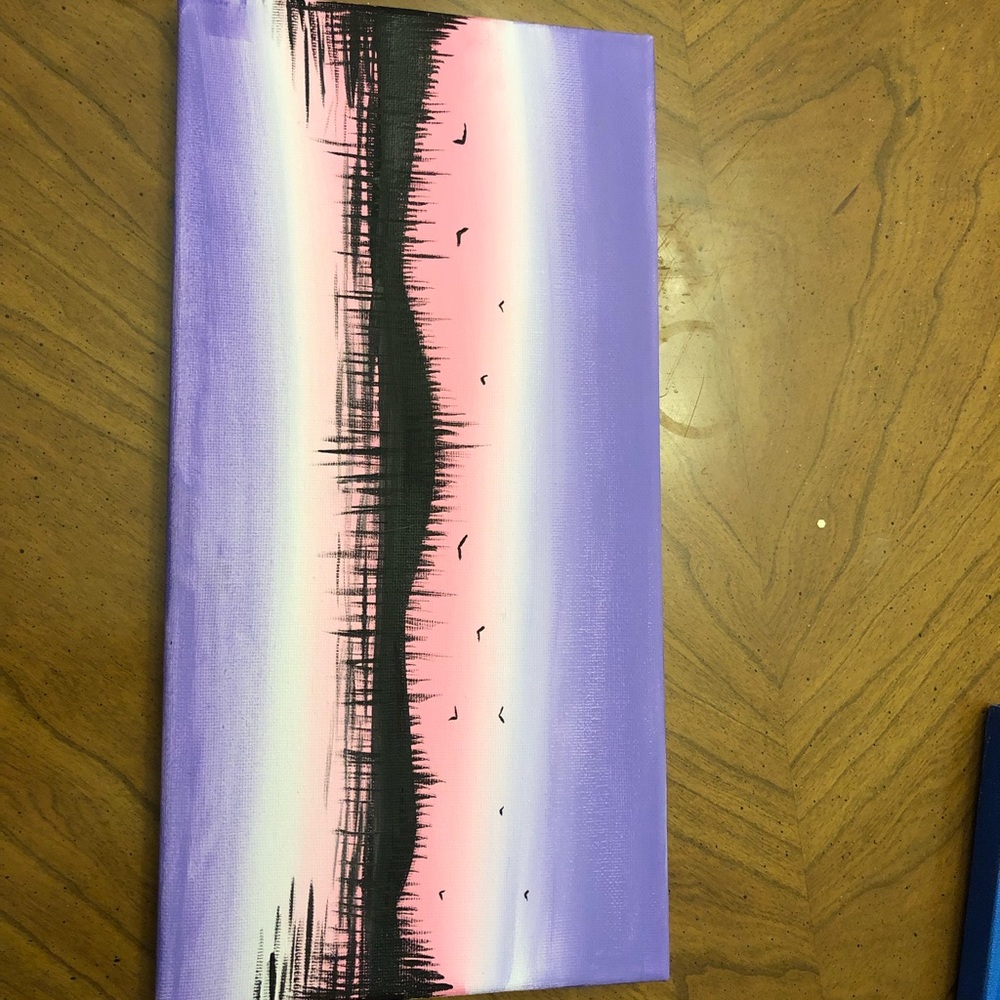 purple marsh painting